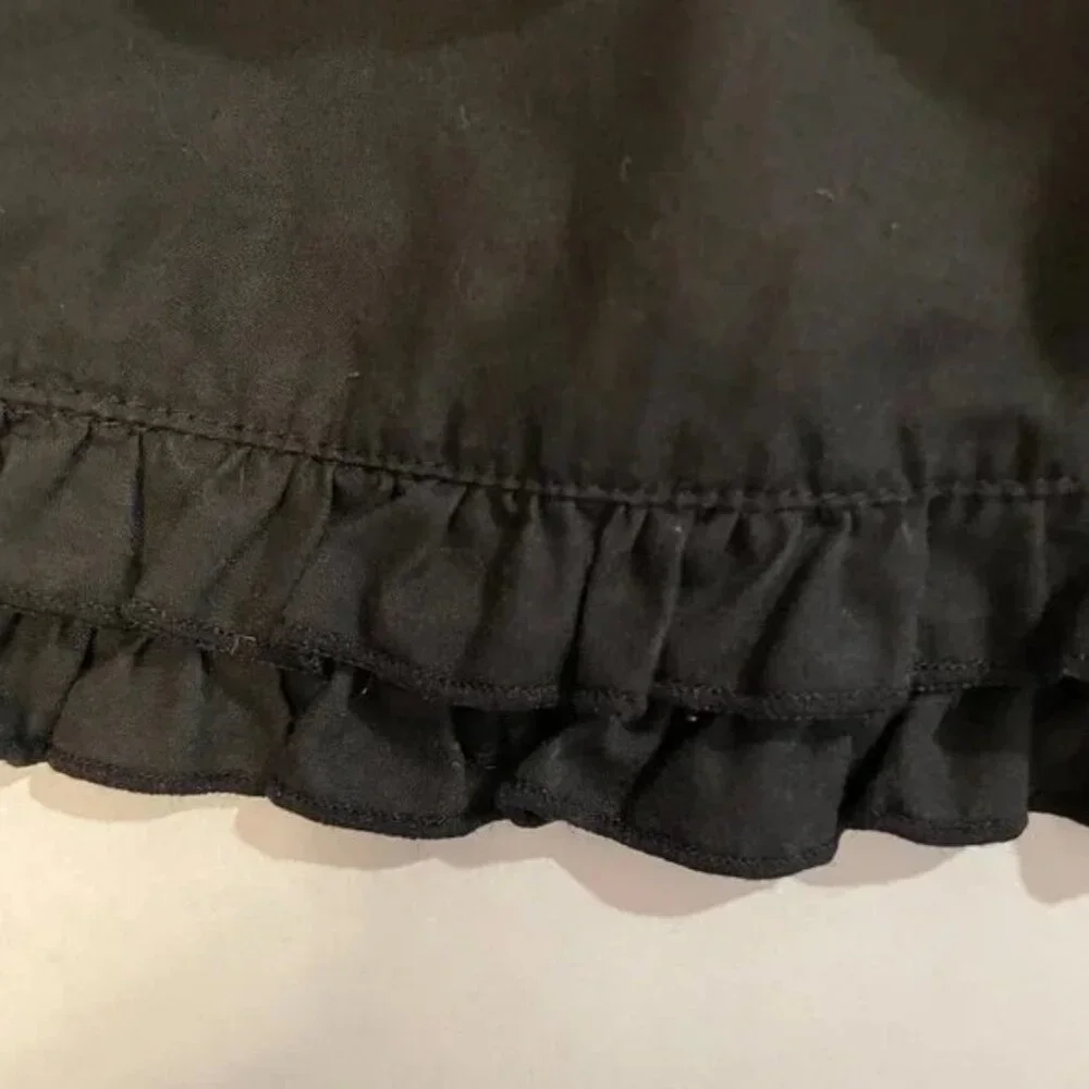 Origami Girl's Size 3 Pleated Jumper Wool Blend Gray Black Polka Dot Ribbon Belt